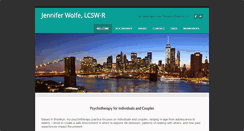 Desktop Screenshot of jenniferwolfelcsw.com